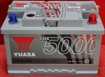 YUASA YBX5100 75AH 680A P+