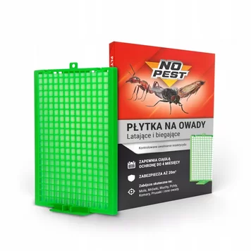 NO PEST PŁYTKA NA OWADY MRÓWKI PAJĄKI MOLE MUCHY