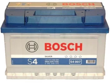 BOSCH S4 72AH 680A P+