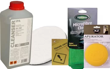 ZESTAW DO POLEROWANIA SZYB SZKŁA TLENEK CERU IPA DYSK