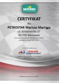 CERTYFIKAT ORYGINALNOŚCI: MOTOREX