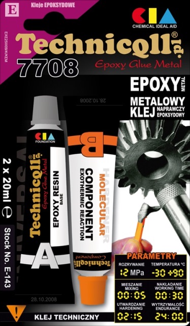 TECHNICQLL KLEJ METALOWY EPOKSYDOWY 2X20ML