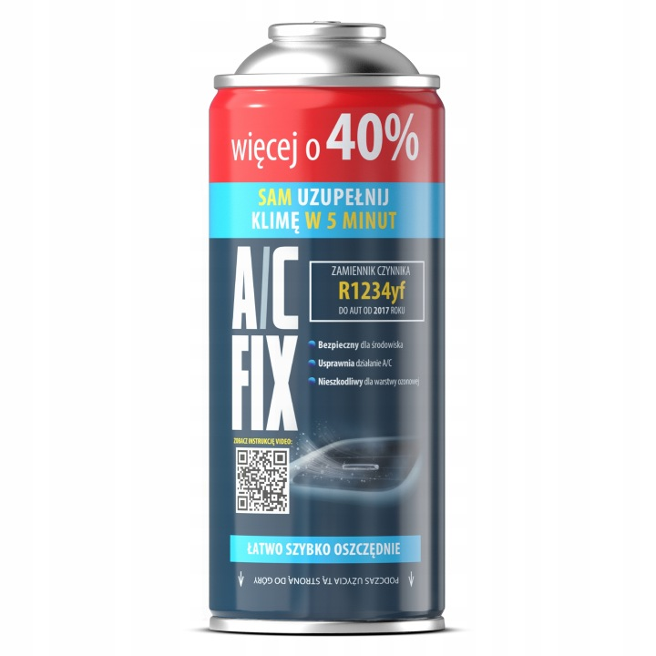 AC FIX CZYNNIK CHŁODNICZY XL DO NAPEŁNIANIA KLIMATYZACJI R1234YF 235G