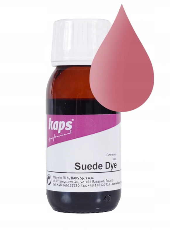 KAPS FARBA DO ZAMSZU NUBUKU WELURU 160-RÓŻOWY 50ML