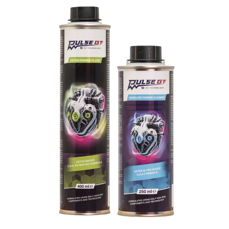 PULSE GT GASOLINE POWER CLEANER 250ML + ESTER ENGINE FLUSH 400ML