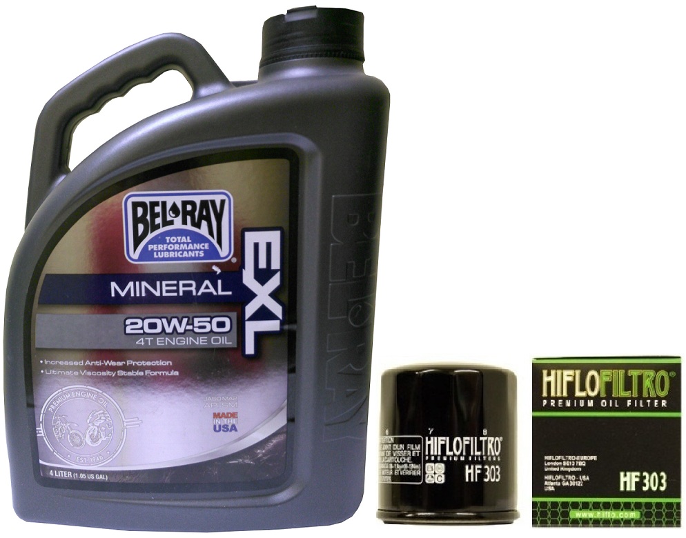 BEL-RAY EXL 20W50 MINERALNY 4L +FILTR GRATIS
