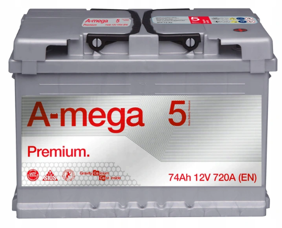 AMEGA PREMIUM M5 12V 74AH 720A
