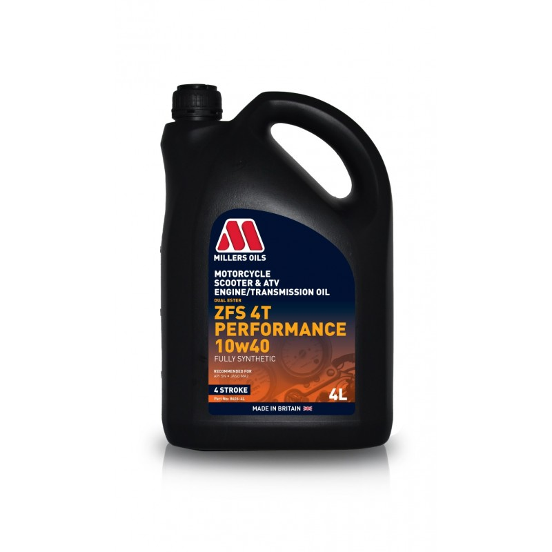 MILLERS OILS ZFS 4T PERFORMANCE 10W40 4L