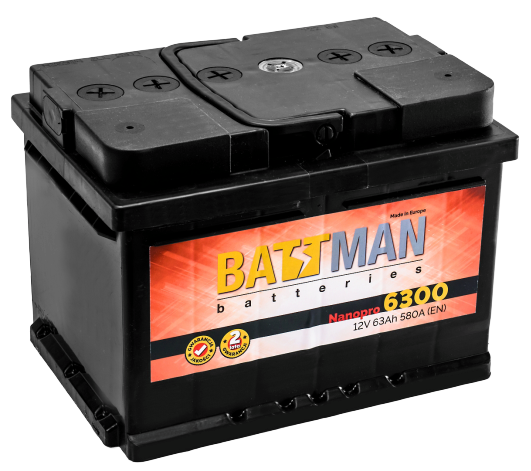 BATTMAN NANOPRO 63AH 580A AKUMULATOR