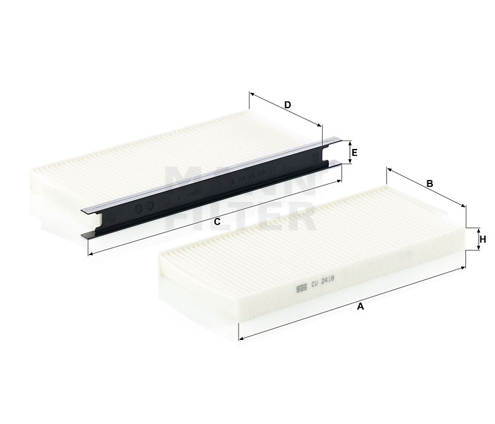 MANN CU 2418-2 FILTR KABINOWY