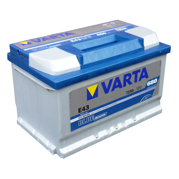 VARTA BLUE DYNAMIC 72AH 680A (E43) - Akumulatory samochodowe