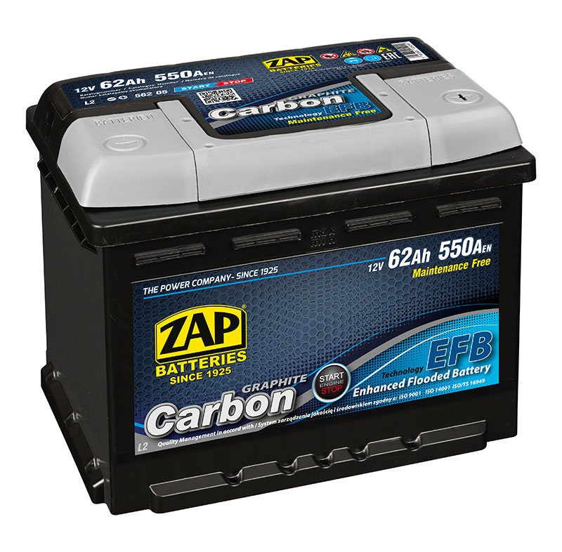 Batterie 12V 62Ah geschlossener Typ Low Premium - ZAPS Batteries