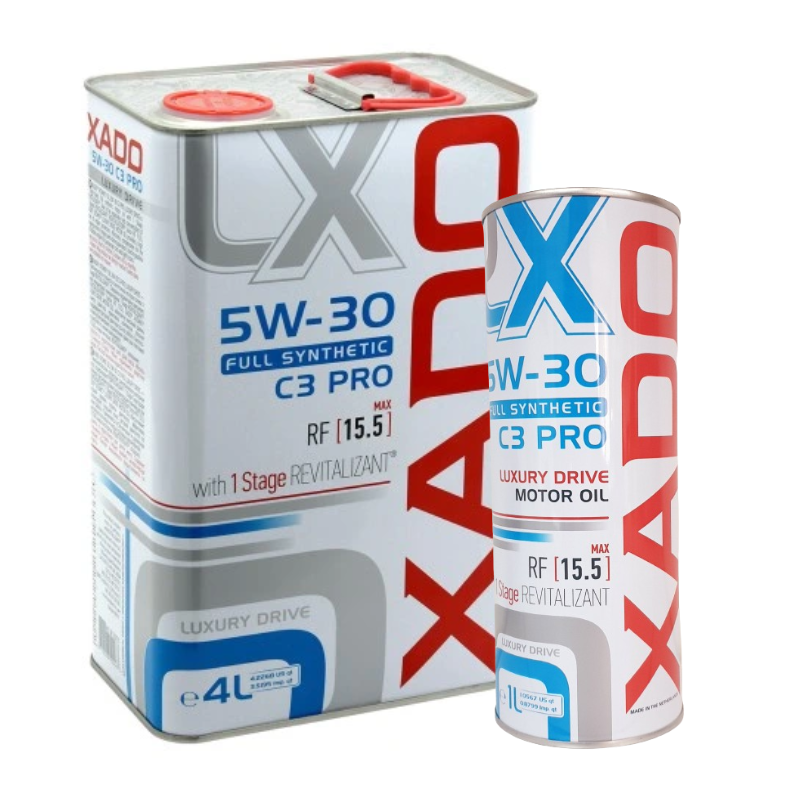 XADO LUXURY DRIVE 5W30 C3 PRO + 1STAGE REVITALIZANT 5L